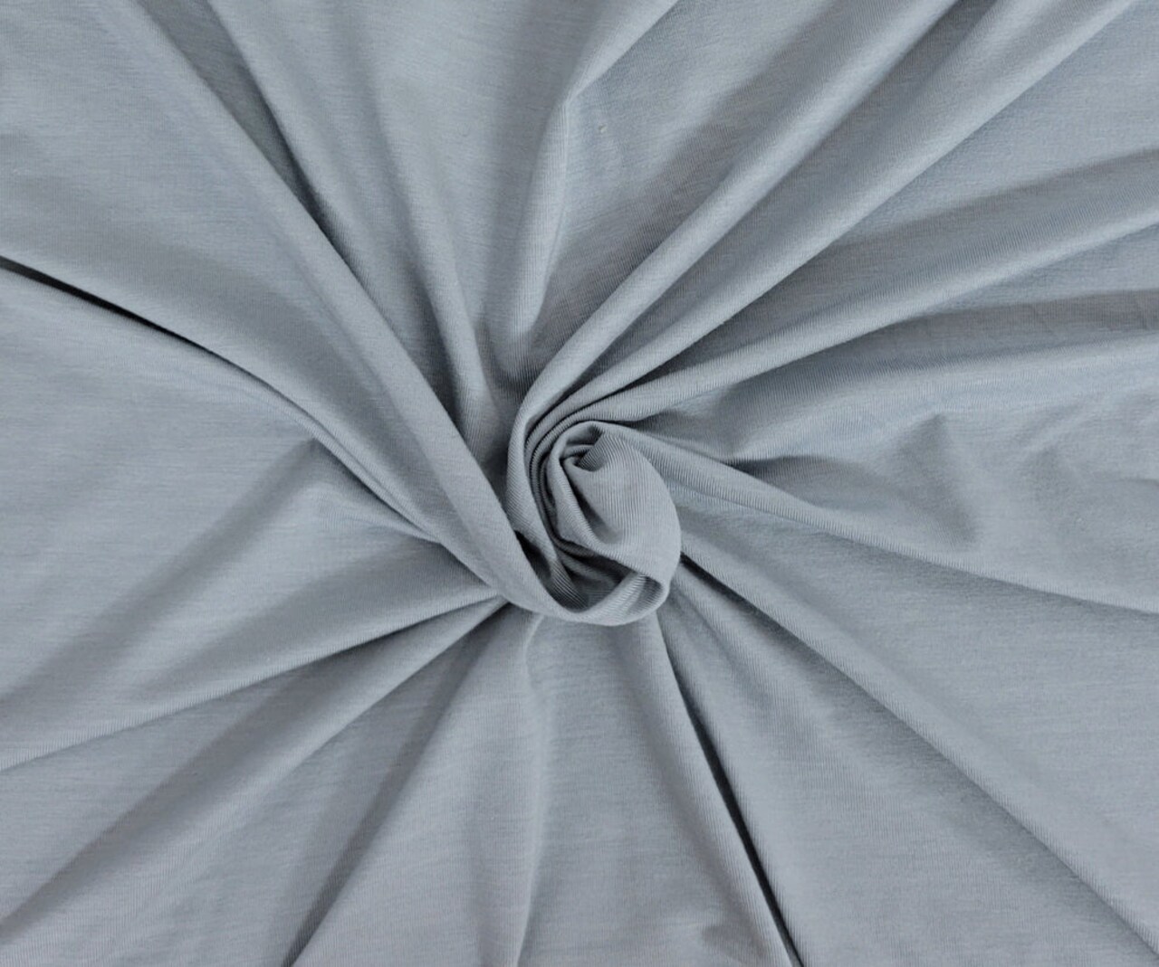 1 Yard Dusty Blue Modal Spandex Jersey Fabric Soft Stretch Lightweight Knit